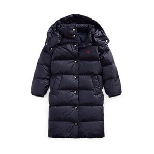 Ralph Lauren Girls Water Repellant Long Down Jacket 2T